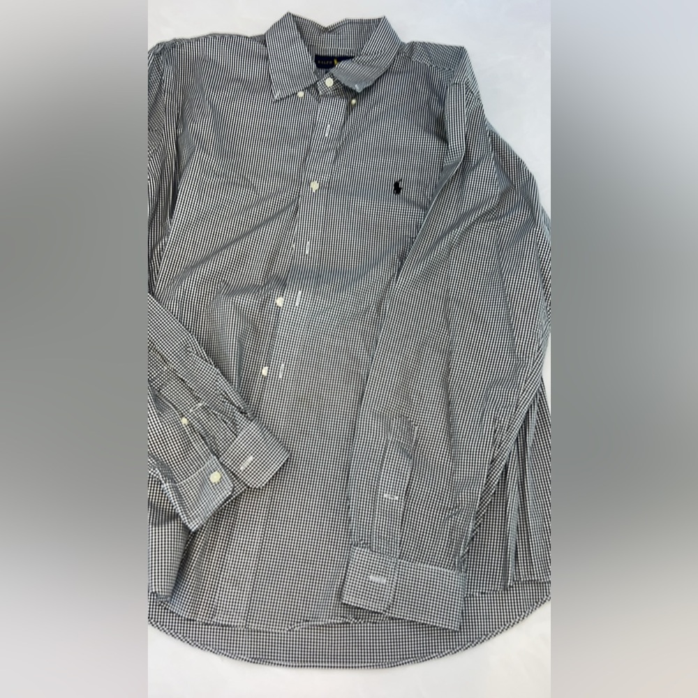 NWOT black check Ralph Lauren polo